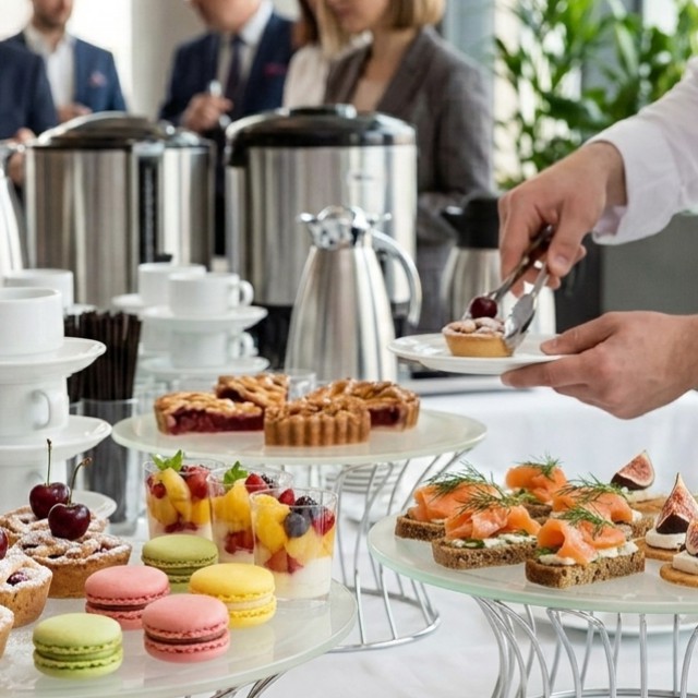 Кава-брейк від &ldquo;Servizio&rdquo;: ідеальні легкі закуски та десерти для перерви